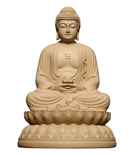 阿彌陀佛立體坐像18公分